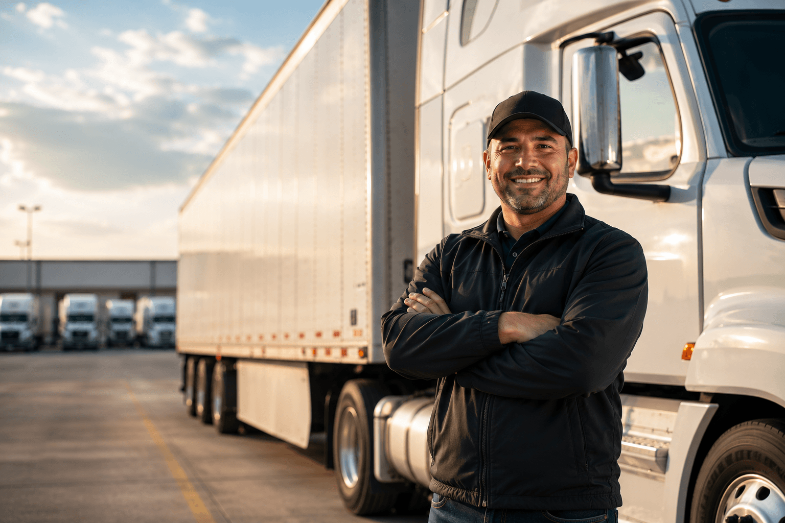 Commercial truck ready for the next haul
